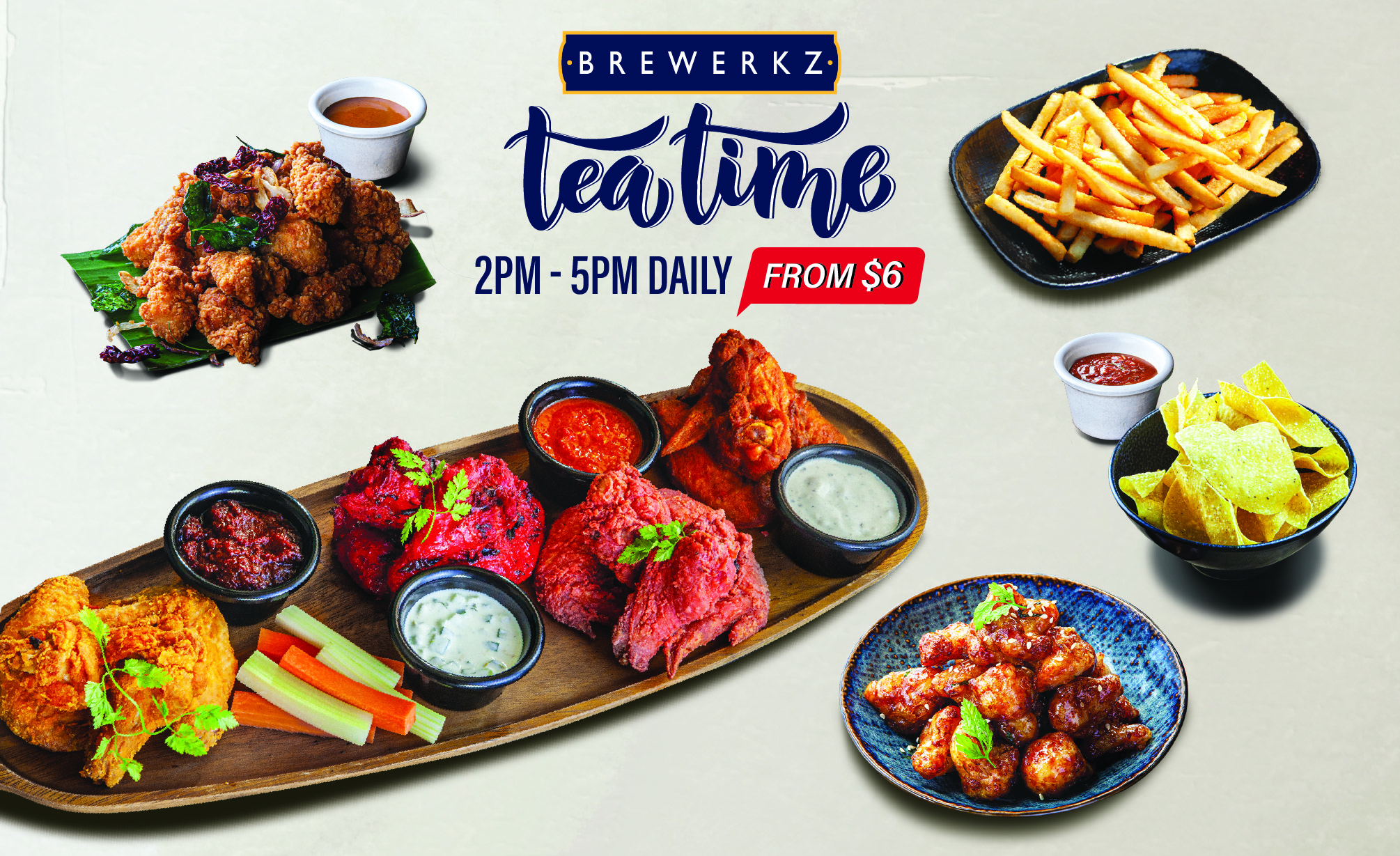 [Brewerkz] Teatime Specials Starting From Just $6!